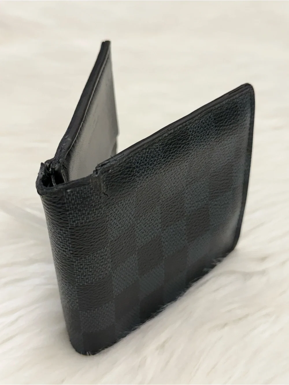 LOUIS VUITTON - COBALT BLUE BLACK DAMIER GRAPHITE BIFOLD WALLET